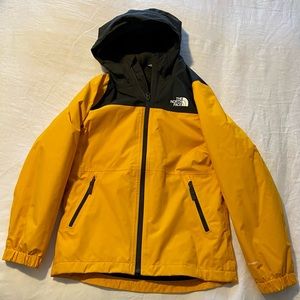 Youth large North Face jacket. Yellow and black